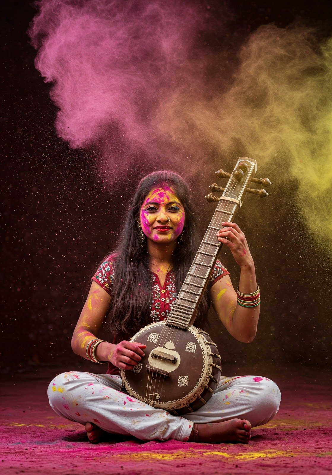 Boy learning to play violin online